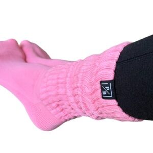 Pink Slouchy Grip Socks